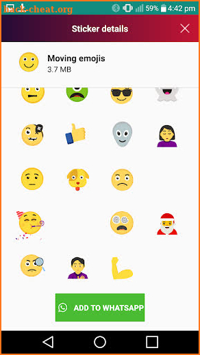 Animated Stickers for whats WA screenshot