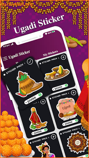 Animated Ugadi WAStickers screenshot