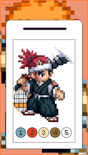 Anime "BLEACH" Pixel Coloring screenshot