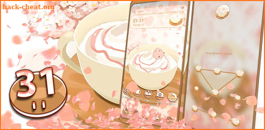 Anime Coffee Cup Theme screenshot