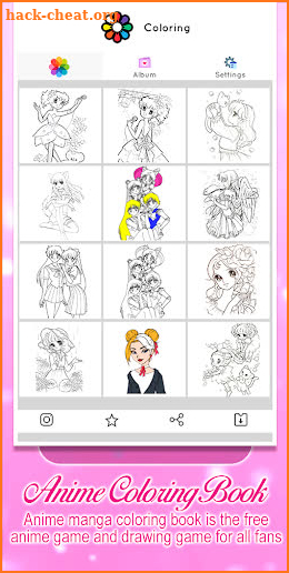 Anime Coloring Book screenshot