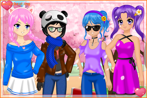 Anime Date Dress Up Girls Game screenshot