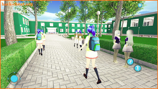 Anime High School Girl Game 3D screenshot