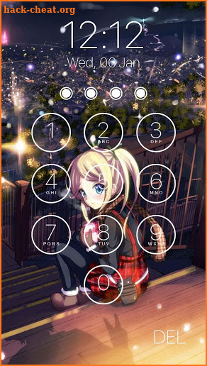 anime lock screen screenshot