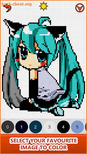 Anime Manga Color by Number - Pixel Art Coloring screenshot