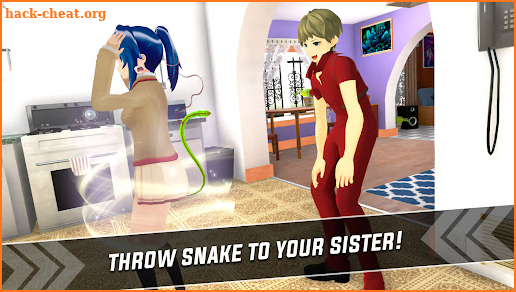 Anime Scary Siblings 3D: Sakura & Levi Pranks Game screenshot