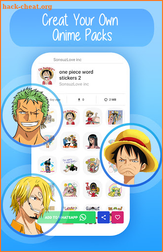 Anime Stickers for WhatsApp-Anime Memes WAStickers screenshot