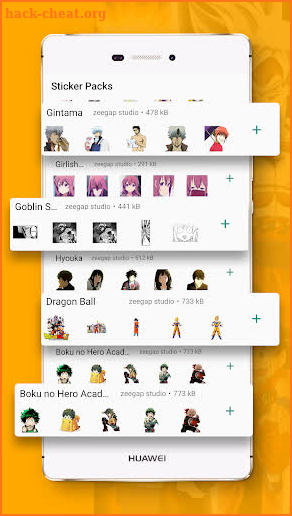 Anime Stickers – WAStickerApps for WhatsApp screenshot