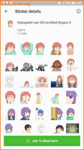 Anime stickers WhatsApp-Cartoon emoji. screenshot