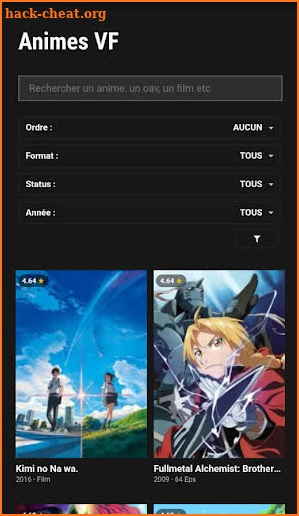 Animés et Manga streaming screenshot