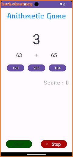 Anithmetic Game screenshot
