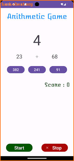 Anithmetic Game screenshot