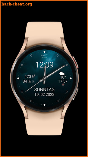 Anko Design Blue 6.2 - Wear OS screenshot