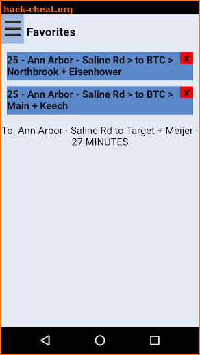 Ann Arbor TheRide Bus Tracker screenshot