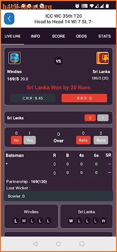 Anna Cricket Live Line screenshot