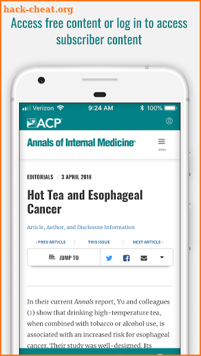 Annals of Internal Medicine screenshot