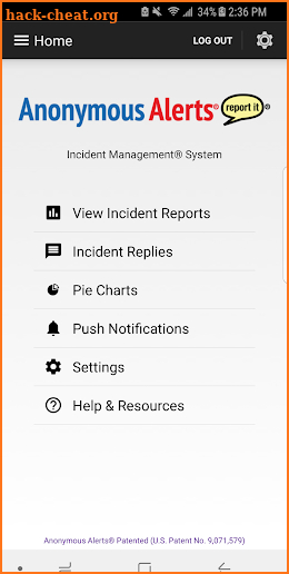 Anonymous Alerts Incident MGT screenshot