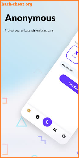 Anonymous Calling: Free private calling screenshot