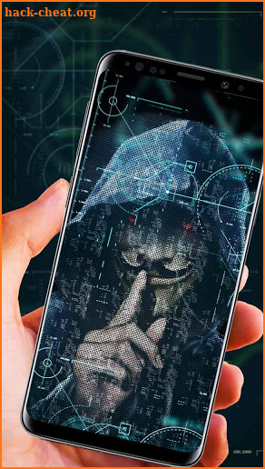 Anonymous Hacker Live Wallpaper screenshot