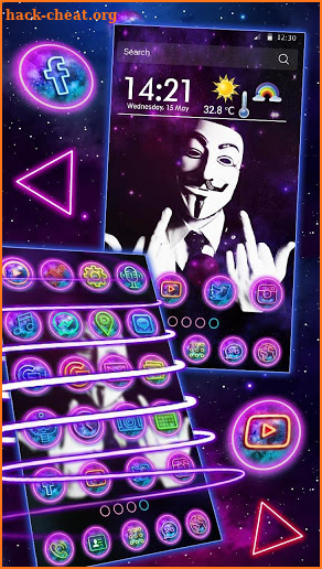 Anonymous, Hacker, Mask Themes & Wallpapers screenshot