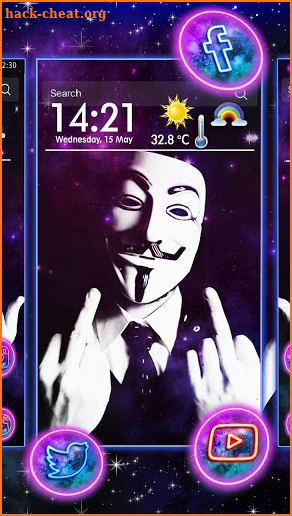 Anonymous, Hacker, Mask Themes & Wallpapers screenshot