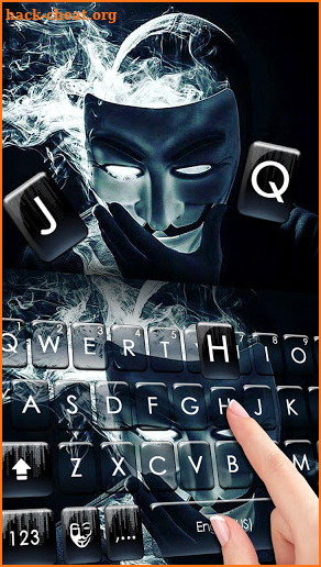 Anonymous Smoke Keyboard Theme screenshot