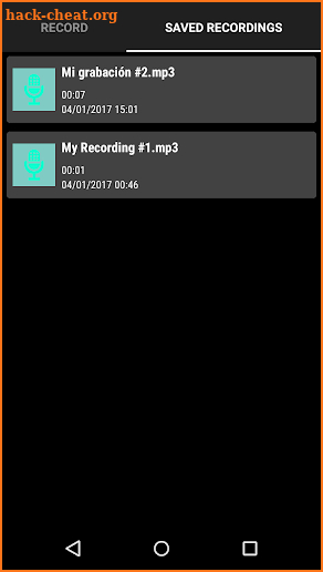 AnRecorder. Voice Recorder PRO screenshot