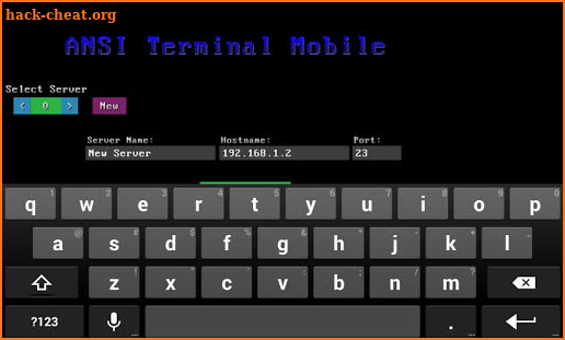 ANSI Terminal Mobile screenshot