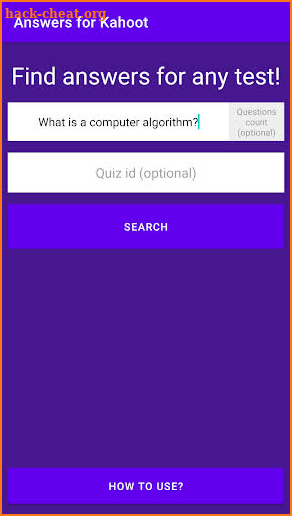 Answers for Kahoot screenshot