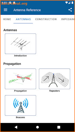 Antenna Reference screenshot