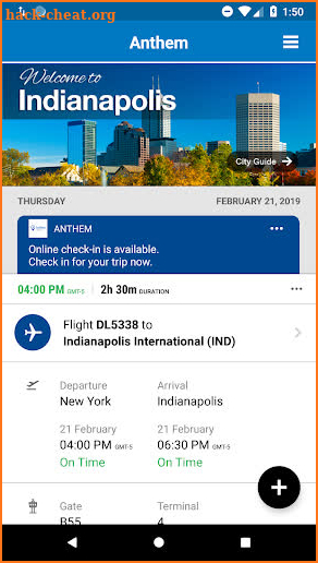 Anthem Travel App screenshot