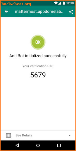 Anti Bot Verification App screenshot