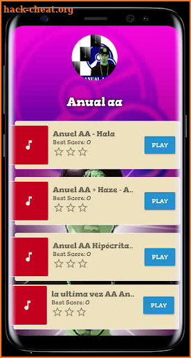 Anuel AA Piano Tiles Game screenshot