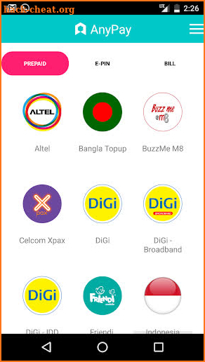 AnyPay screenshot