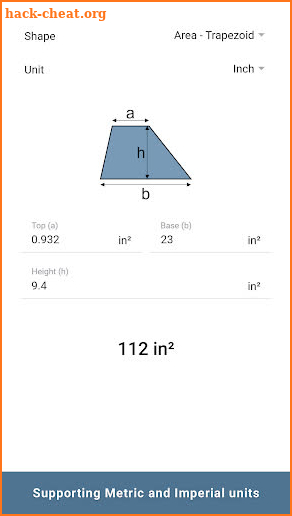 AnyShape Free - Calculate Perimeter, Area, Volume screenshot