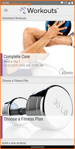 Anytime Workouts screenshot