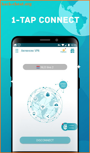 Anywhere VPN -Secure Free Unlimited VPN Proxy WiFi screenshot