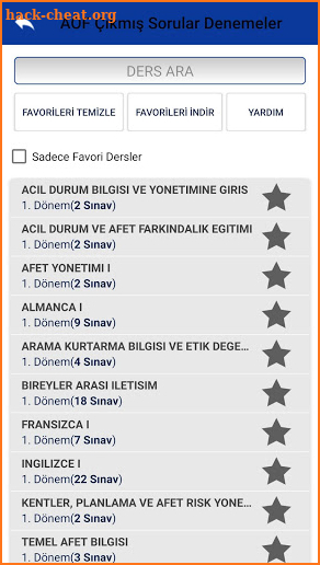 AÖF Çıkmış Sorular, Denemeler, Özetler screenshot