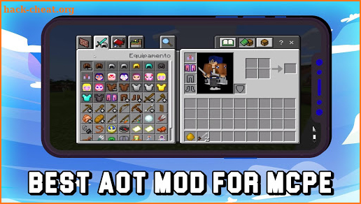 AOT Mod in MCPE + Attack of Titans Skins screenshot