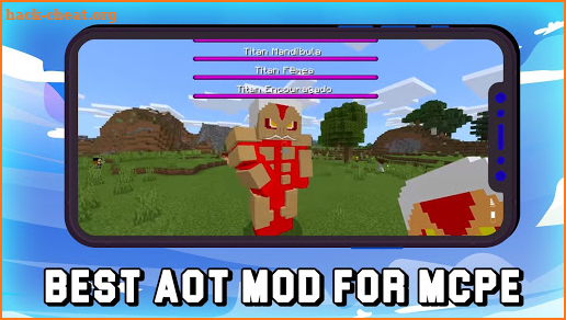 AOT Mod in MCPE + Attack of Titans Skins screenshot