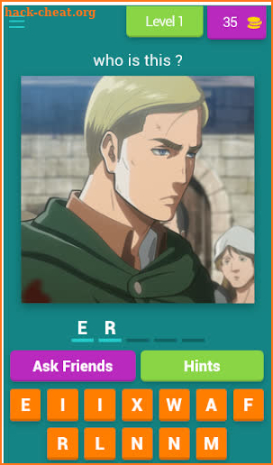 Aot Quiz Game Attack Quiz screenshot