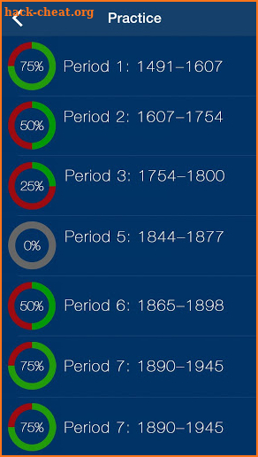 AP US History Practice Test screenshot