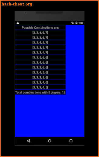 APA 8 Ball Player Combinations screenshot