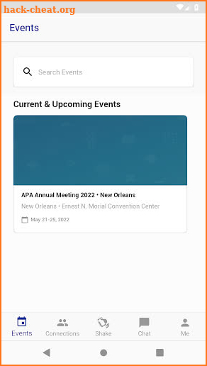 APA Meetings screenshot