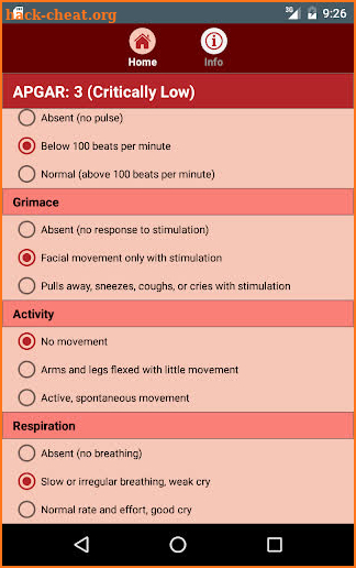 APGAR Score Pro: Pediatric Newborn Assessment screenshot