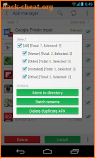 APK File Manager screenshot