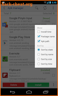 APK File Manager screenshot