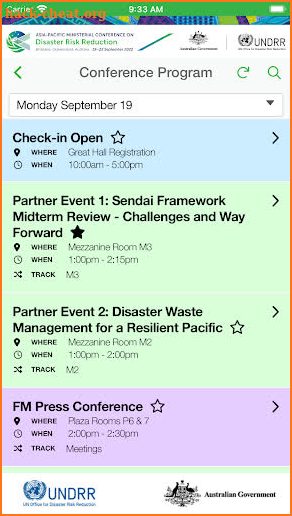 APMCDRR 2022 screenshot