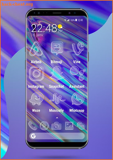 Apolo Holo - Theme, Icon pack, Wallpaper screenshot