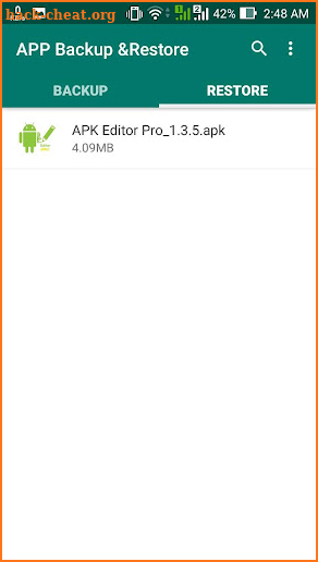 APP Backup & Restore screenshot